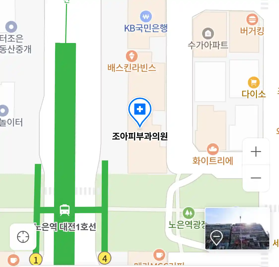 조아피부과의원 위치