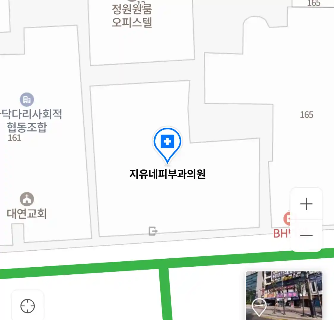 지유네피부과의원 위치