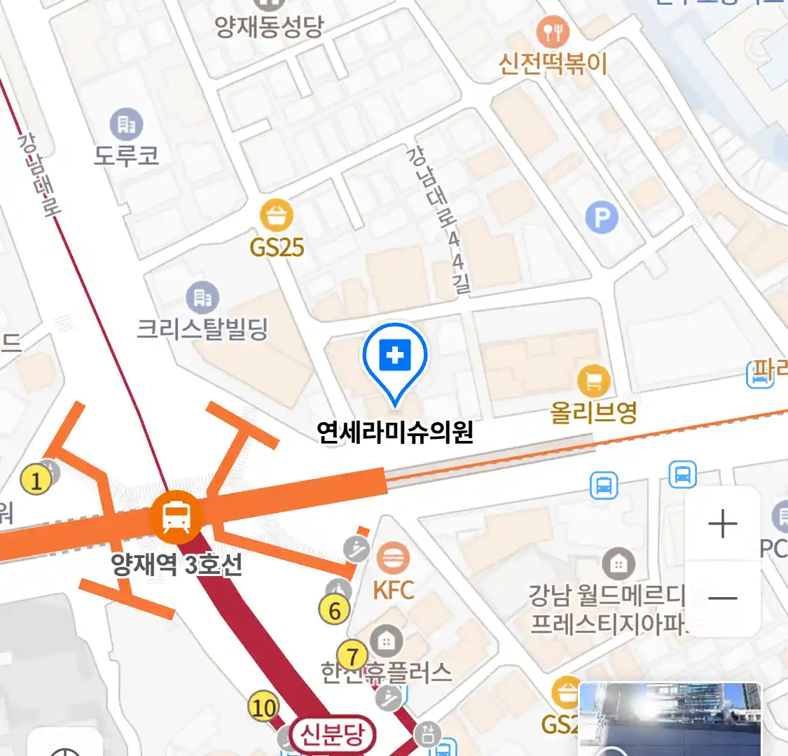 연세라미슈의원 위치
