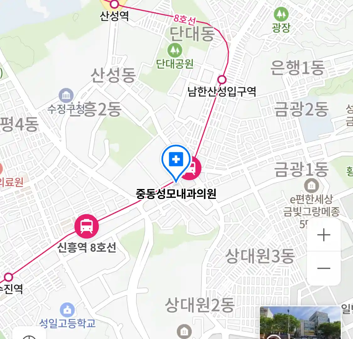 중동성모내과의원 위치