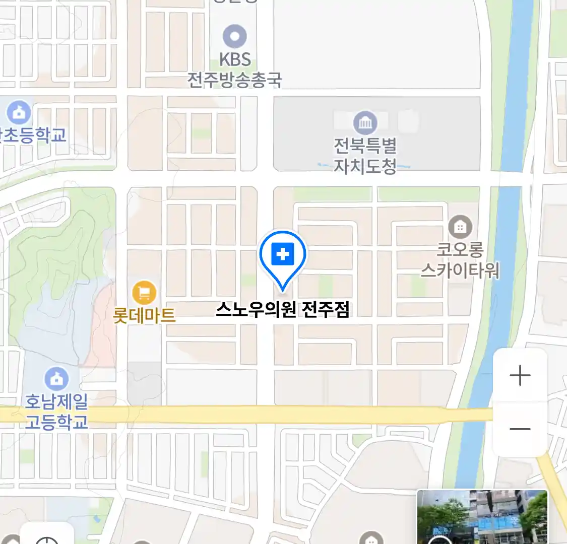 스노우의원 전주점 위치