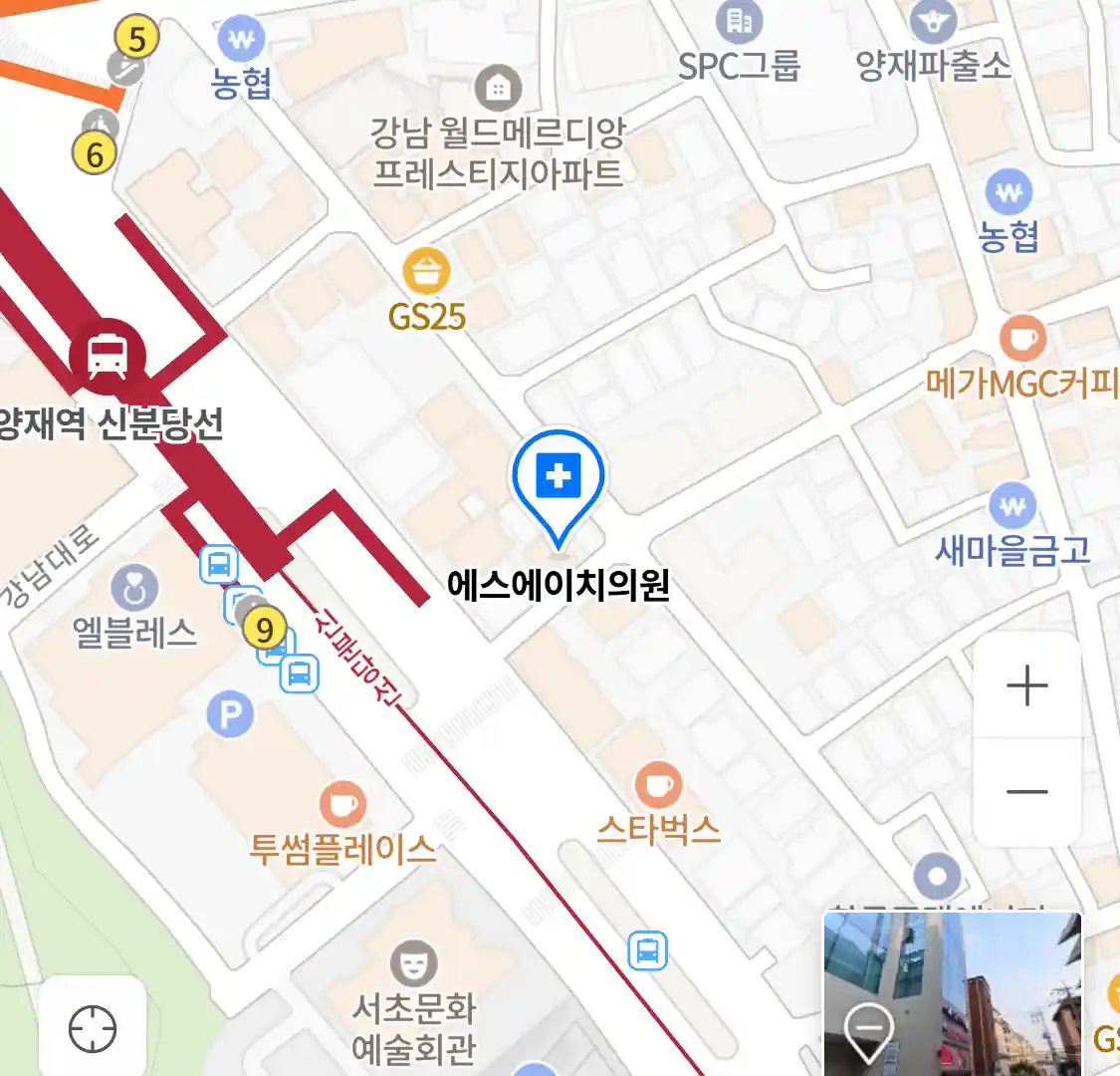 에스에이치의원 위치