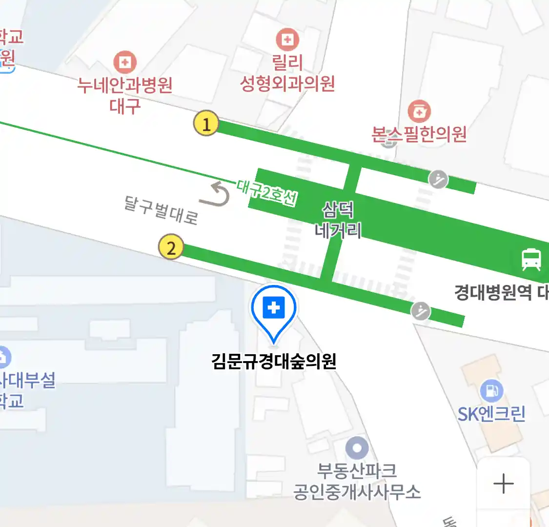 김문규경대숲의원 위치