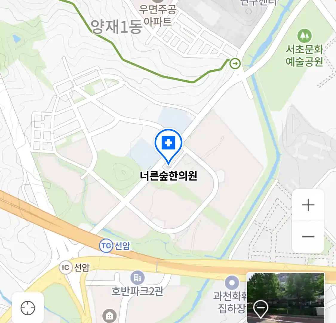 너른숲한의원 위치