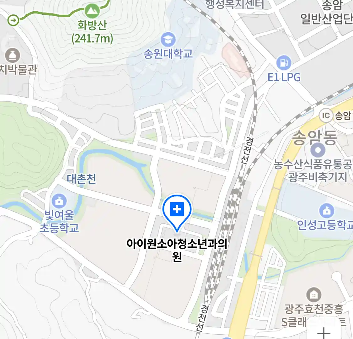 아이원소아청소년과의원 위치