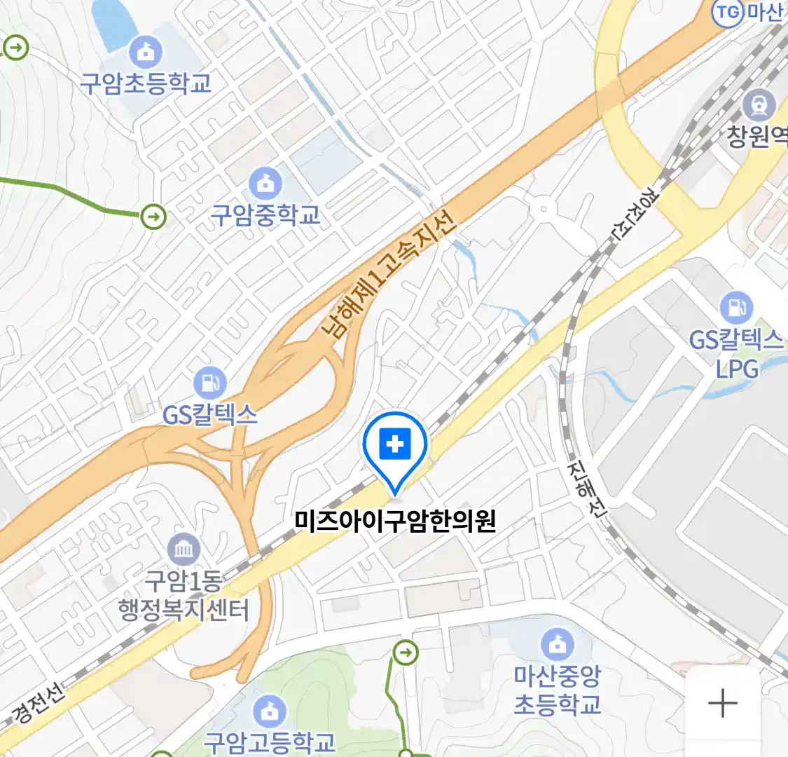 미즈아이구암한의원 위치 지도