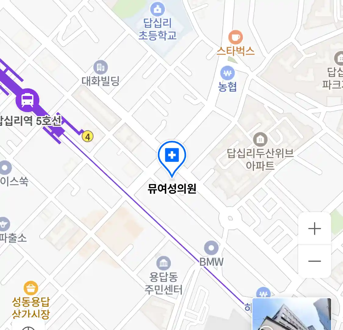 뮤여성의원 위치