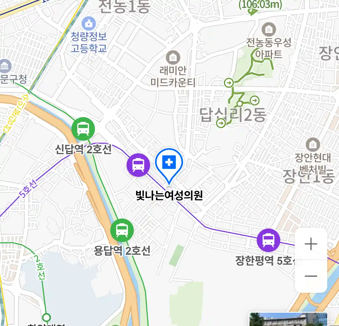 빛나는여성의원 위치