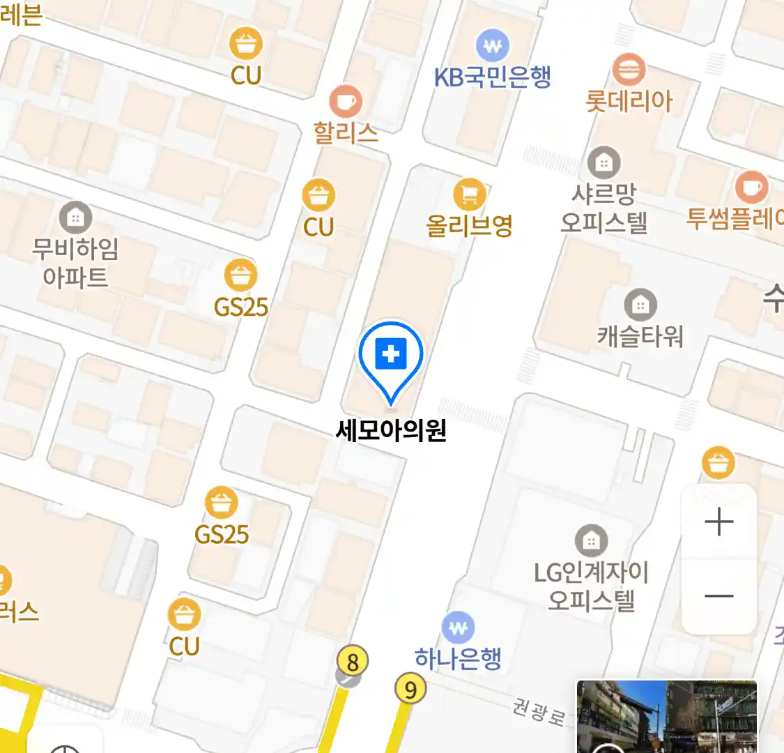 세모아의원 지도