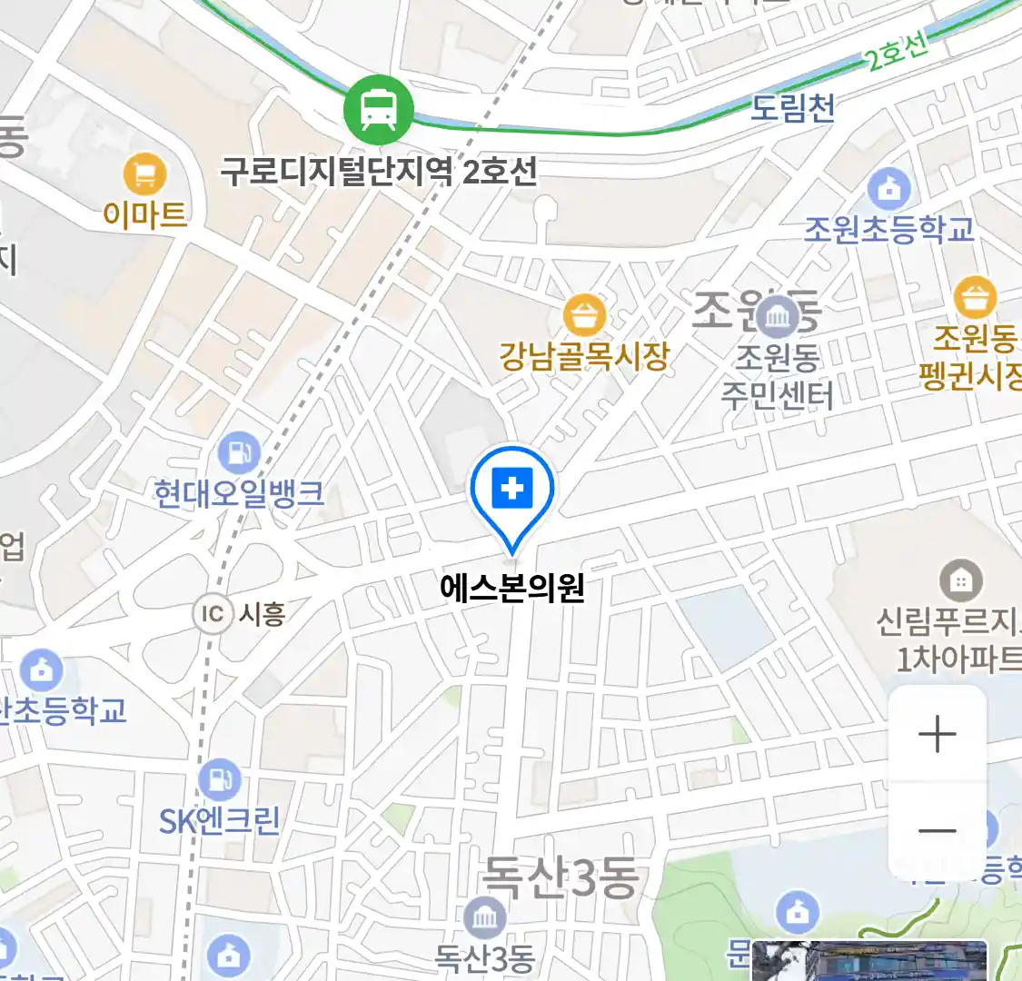 에스본의원 위치