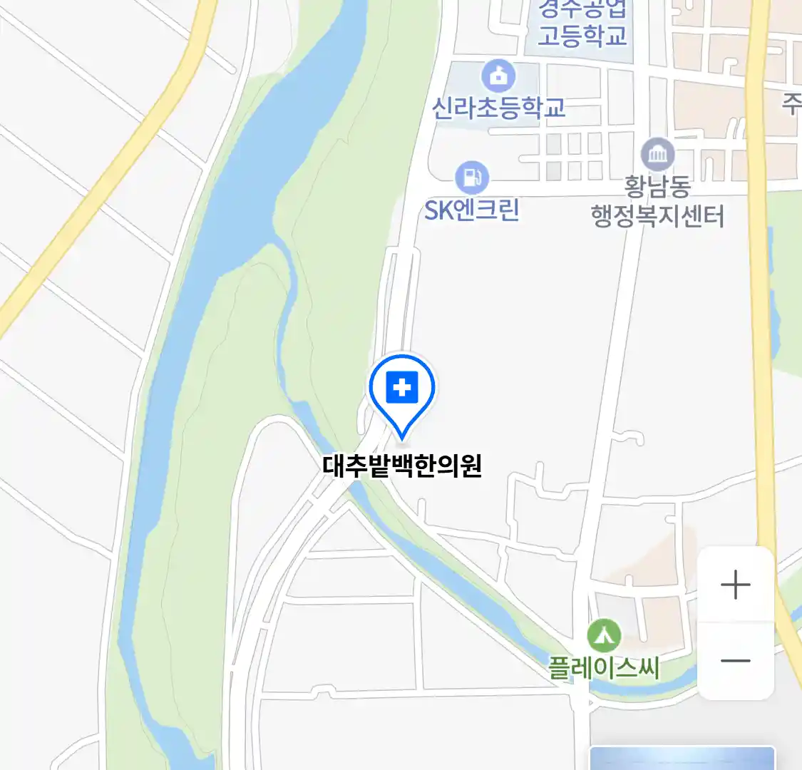 대추밭백한의원 위치