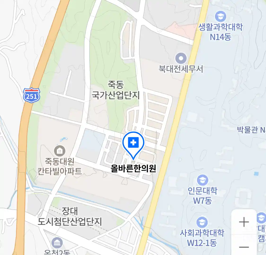 올바른한의원 위치