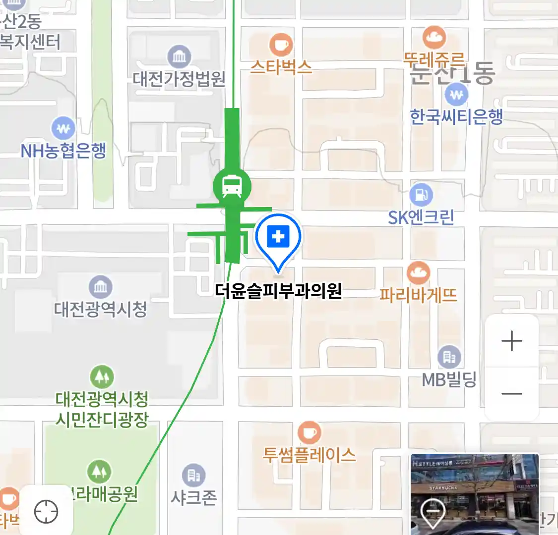 더윤슬피부과의원 위치