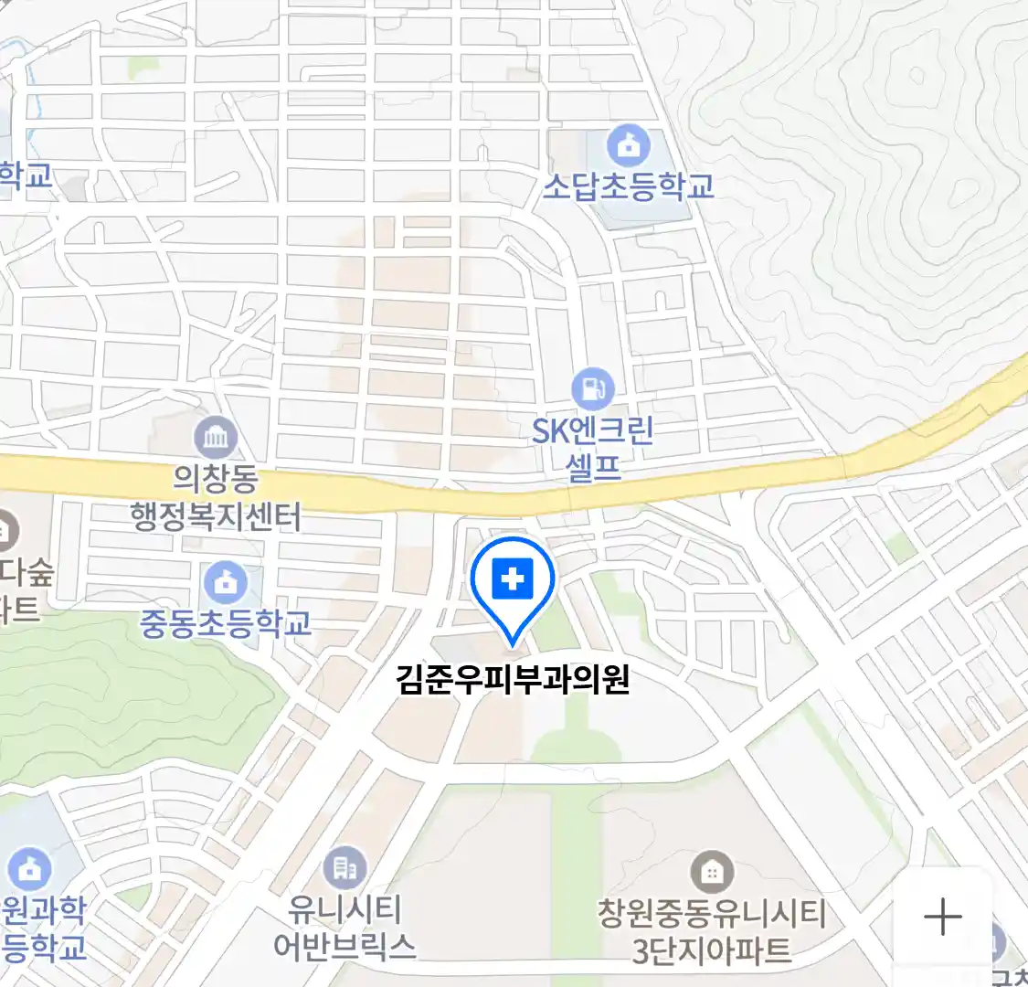 김준우피부과의원 위치