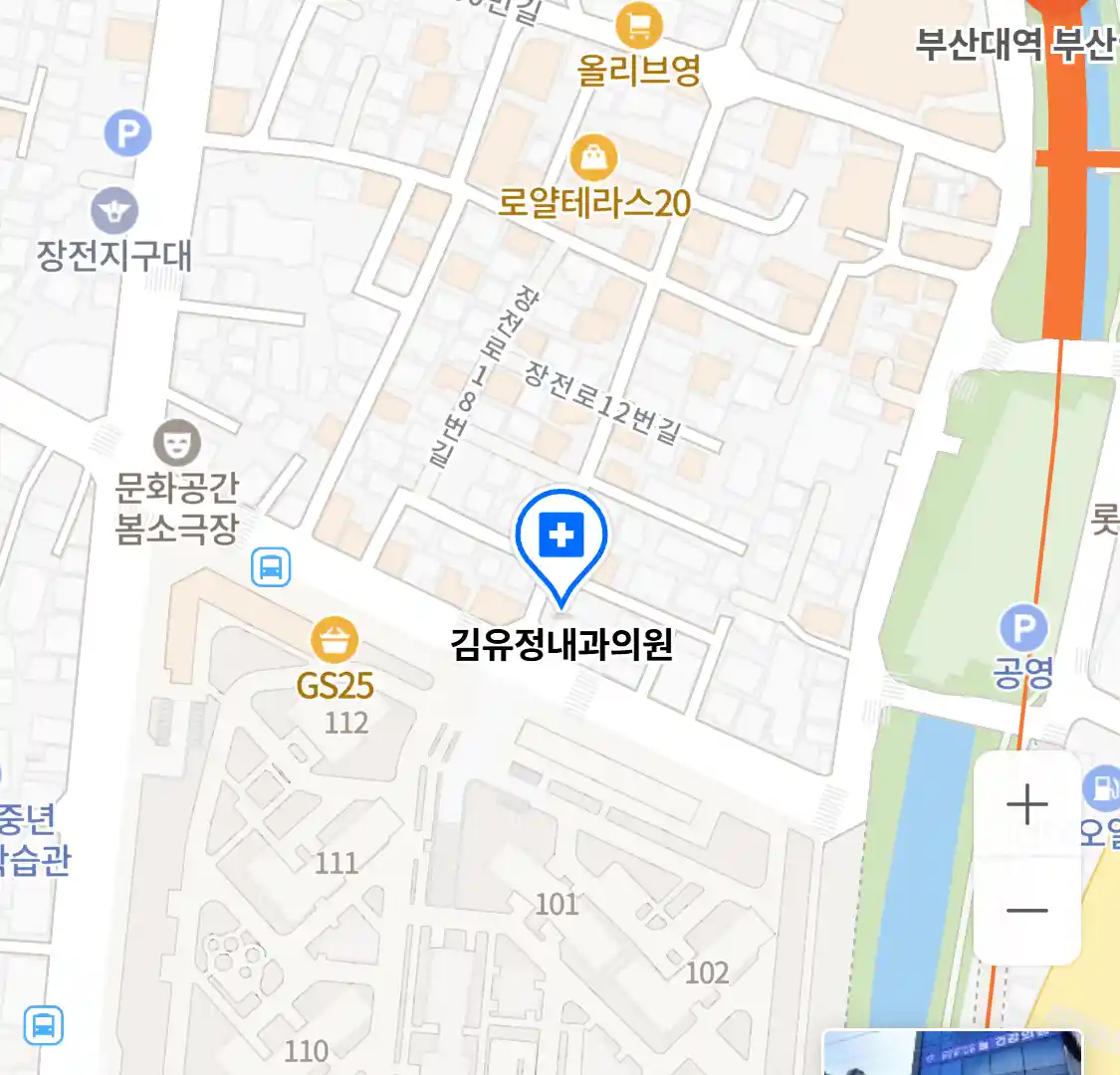 김유정내과의원 위치