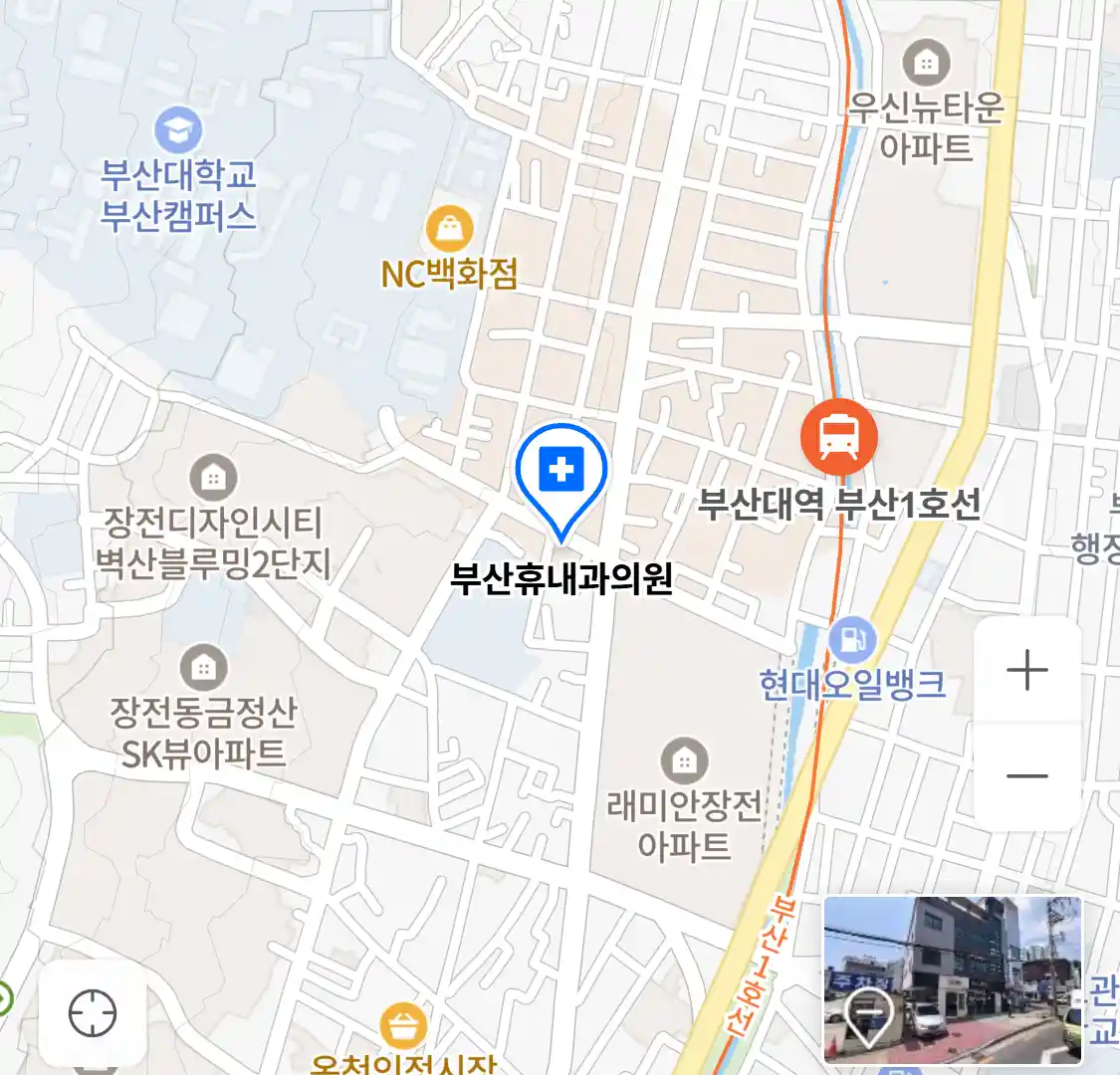 부산휴내과의원 위치