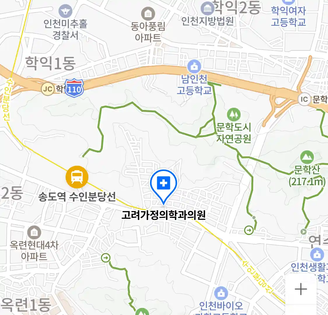 고려가정의학과의원 위치
