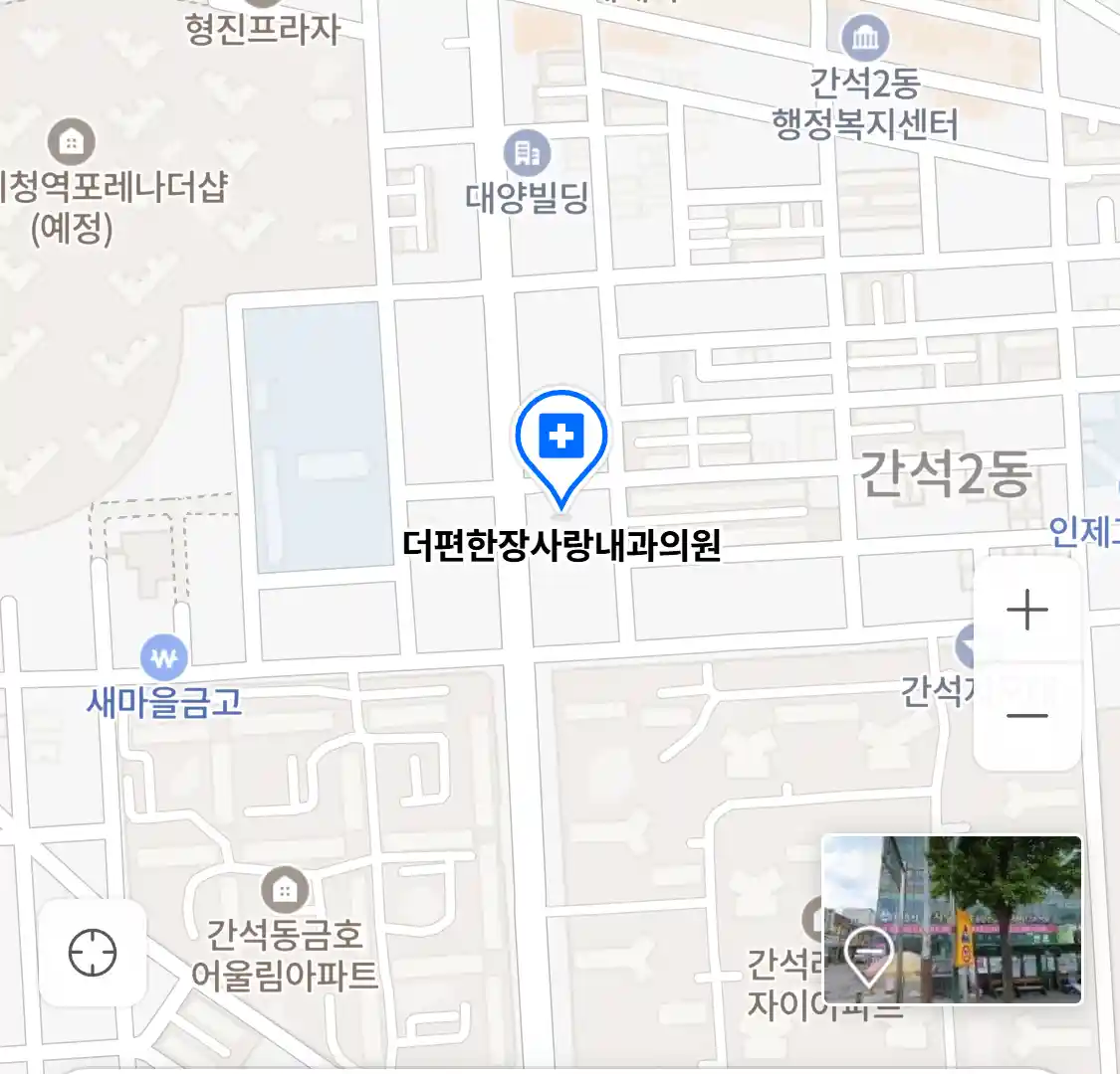 더편한장사랑내과의원 위치