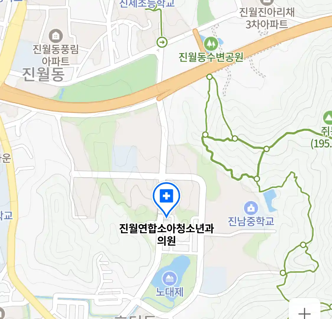 진월연합소아청소년과의원 위치