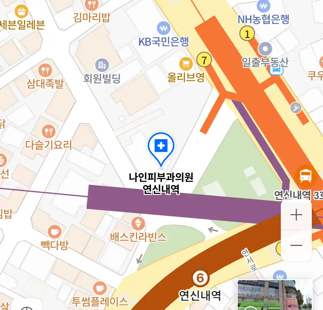 나인피부과의원 연신내역 위치